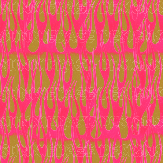 Pink and green flames commercial use