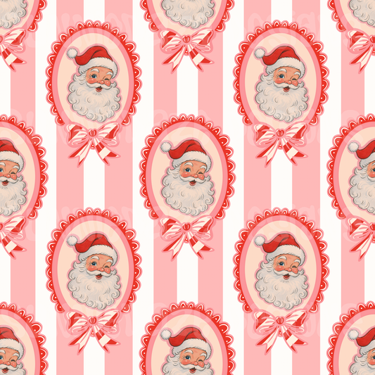 Cutie Santa pink/white stripes