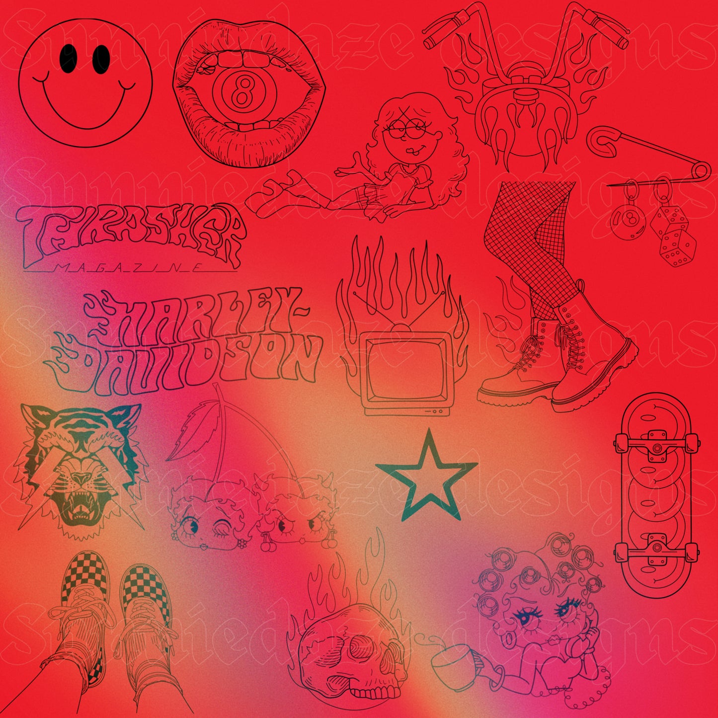 Bad ink club: Vol 1 procreate stamp set LIMITED