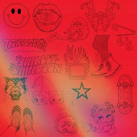 Bad ink club: Vol 1 procreate stamp set LIMITED