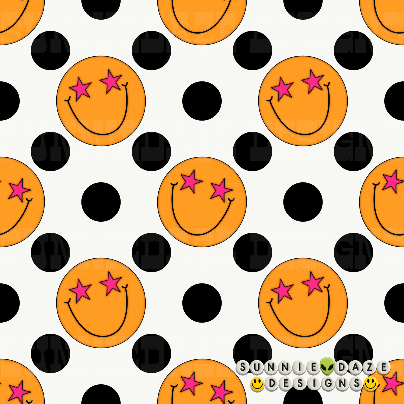 Polka dot smiley