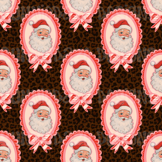 Cutie Santa denim leopard