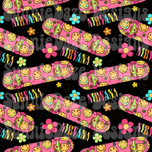 Bands skateboard girl 1 seamless