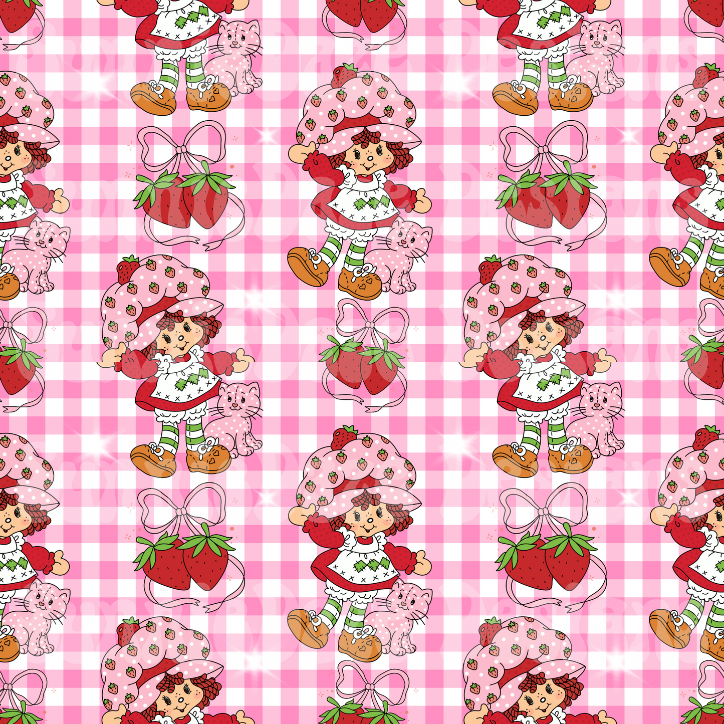 SSC pink gingham seamless