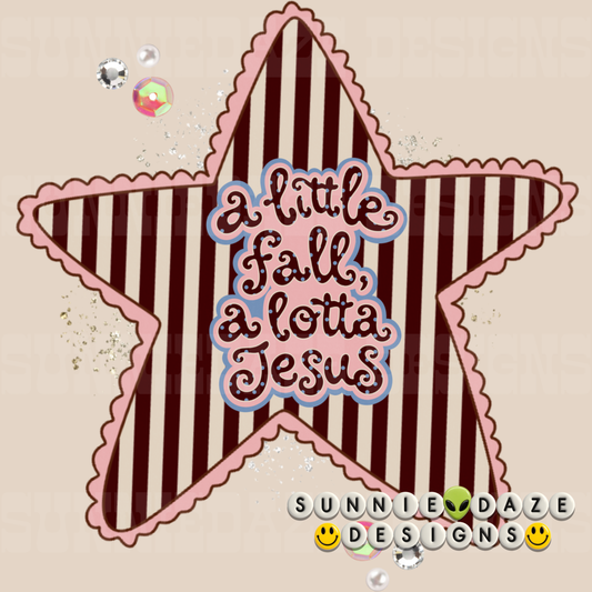A little fall, a lotta Jesus png