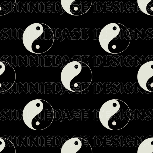 Black + white yin yang