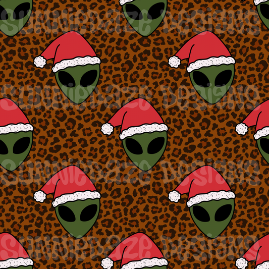 Christmas aliens leopard