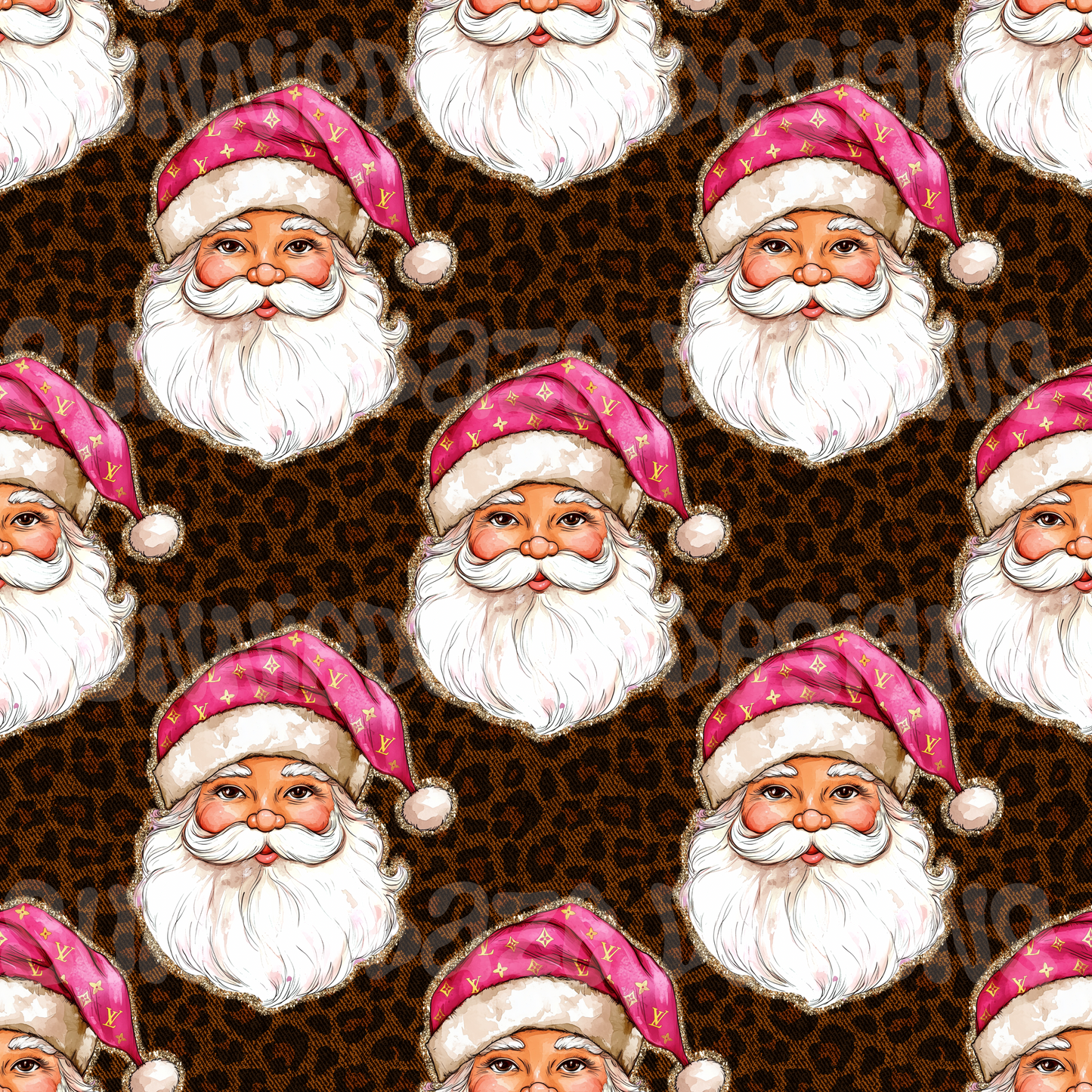 Boujee Santa seamless