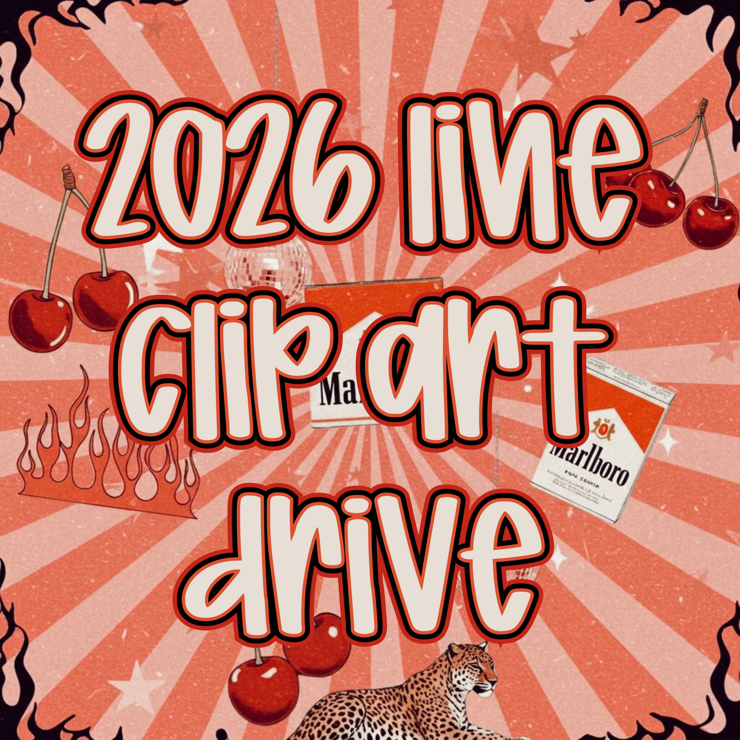 2026 Line clip art drive