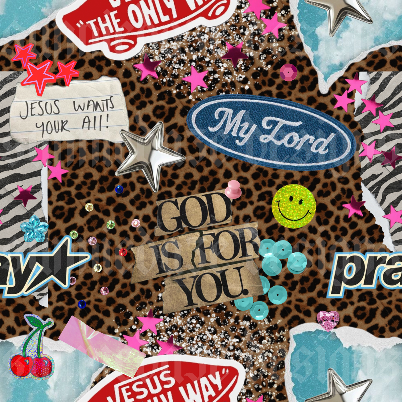 Heavenly wild scrap book seamless