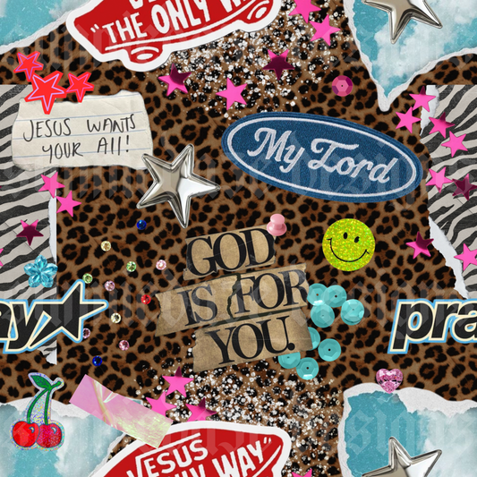 Heavenly wild scrap book seamless