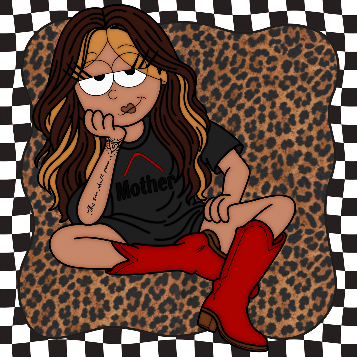 Liz inspired cartoon illustration ✨