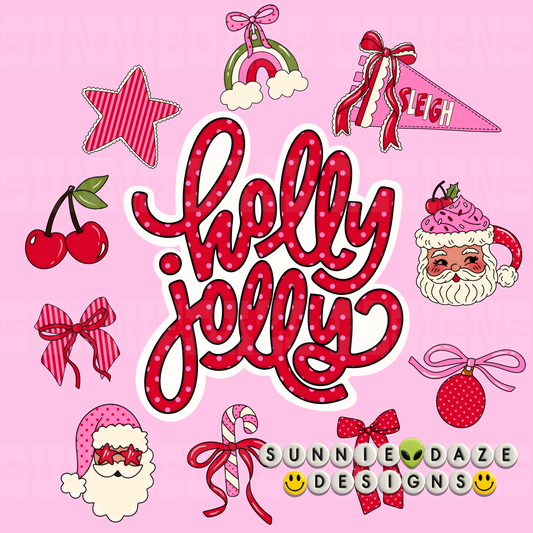Holly Jolly Whimsy PNG